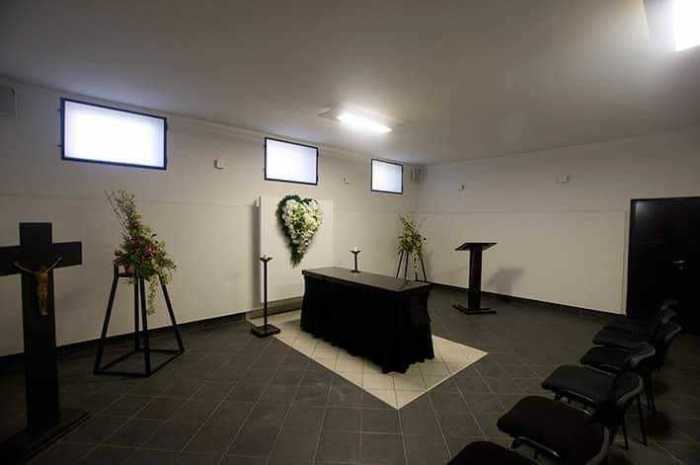 Malá obřadní síň Ústředního hřbitova Brno