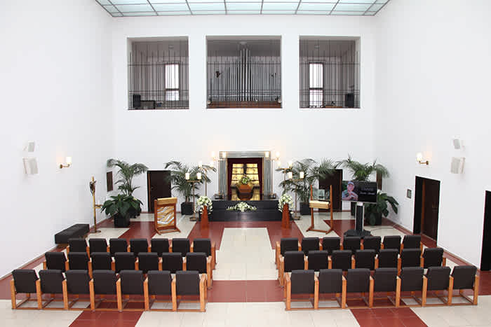 Velká obřadní síň Krematoria města Brna